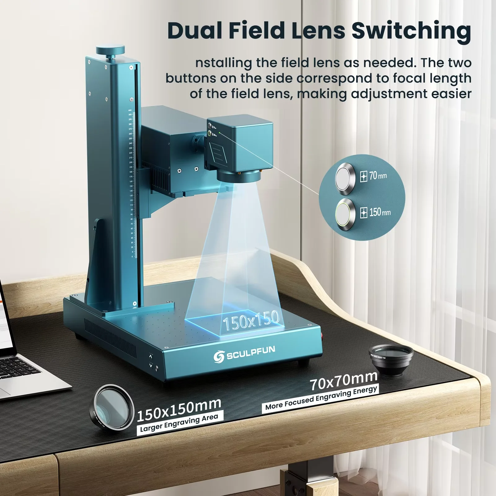 Industrial Laser Engraving Machine For Metal - SCULPFUN V5 UV Laser Engraver Industrial-Grade