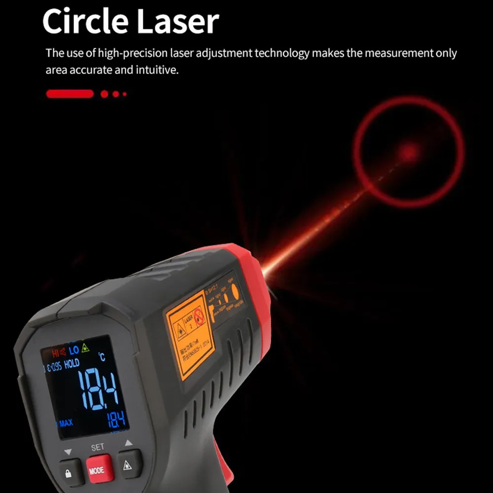 UNI-T UT306S UT306C Digital Th - đánh giá và giá Industrial Laser Thermometer Gun