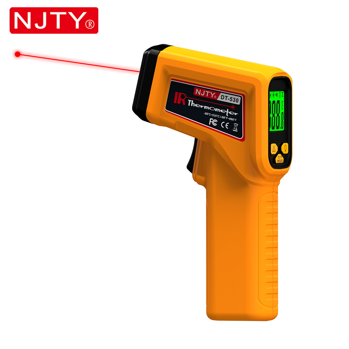 NJTY Infrared Thermometer Lase - đánh giá và giá Industrial Laser Thermometer Gun