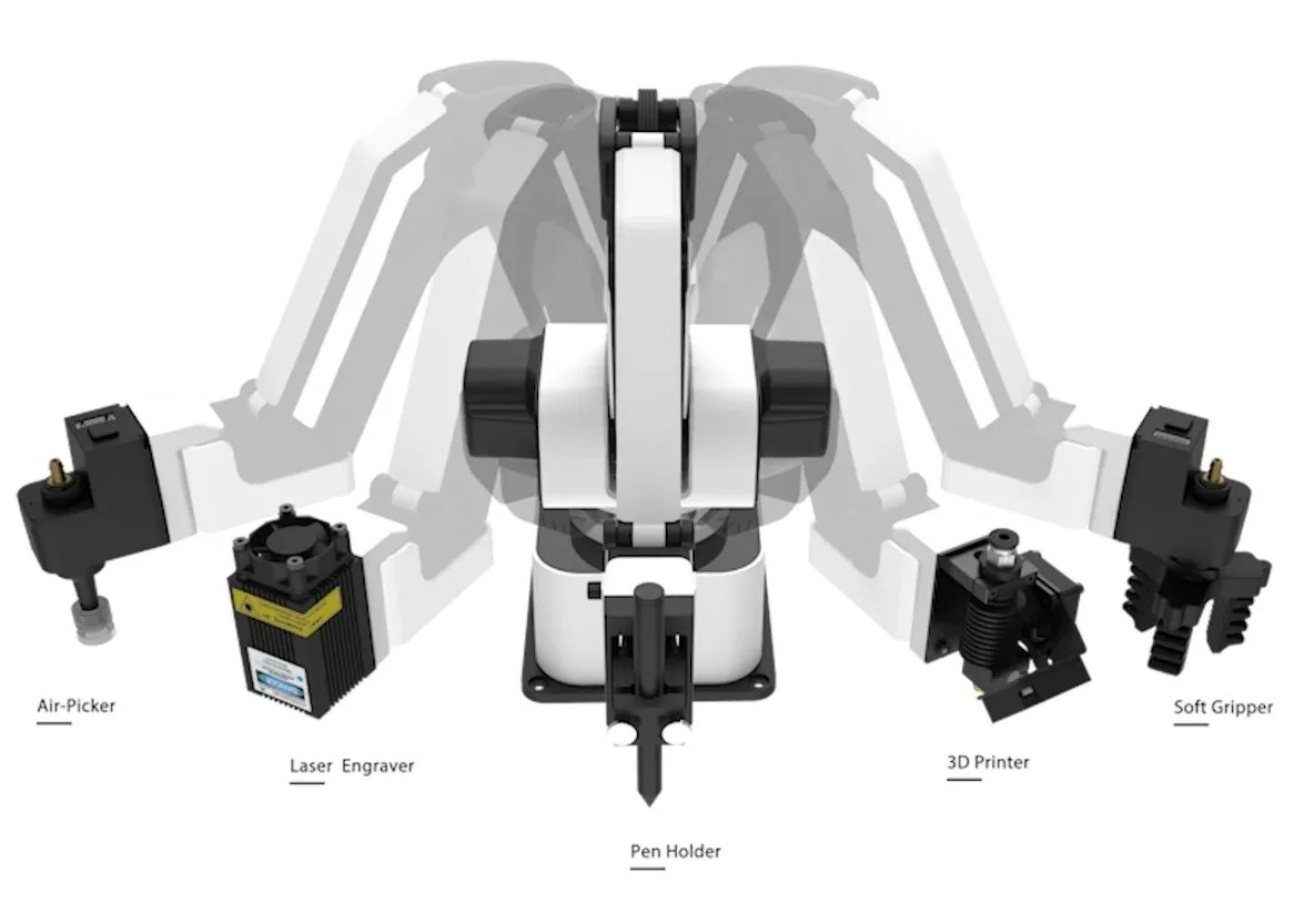 Rotrics DexArm Four Axis Small - đánh giá và giá Industrial Laser Printer