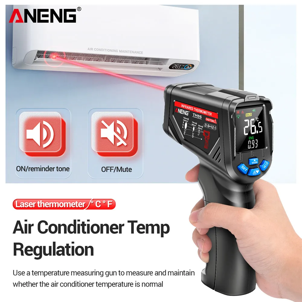 Infrared Thermometer Digital N - đánh giá và giá Industrial Laser Thermometer Gun
