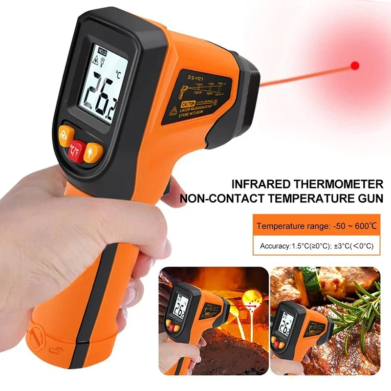 T400 T600 Digital Infrared The - đánh giá và giá Industrial Laser Thermometer Gun