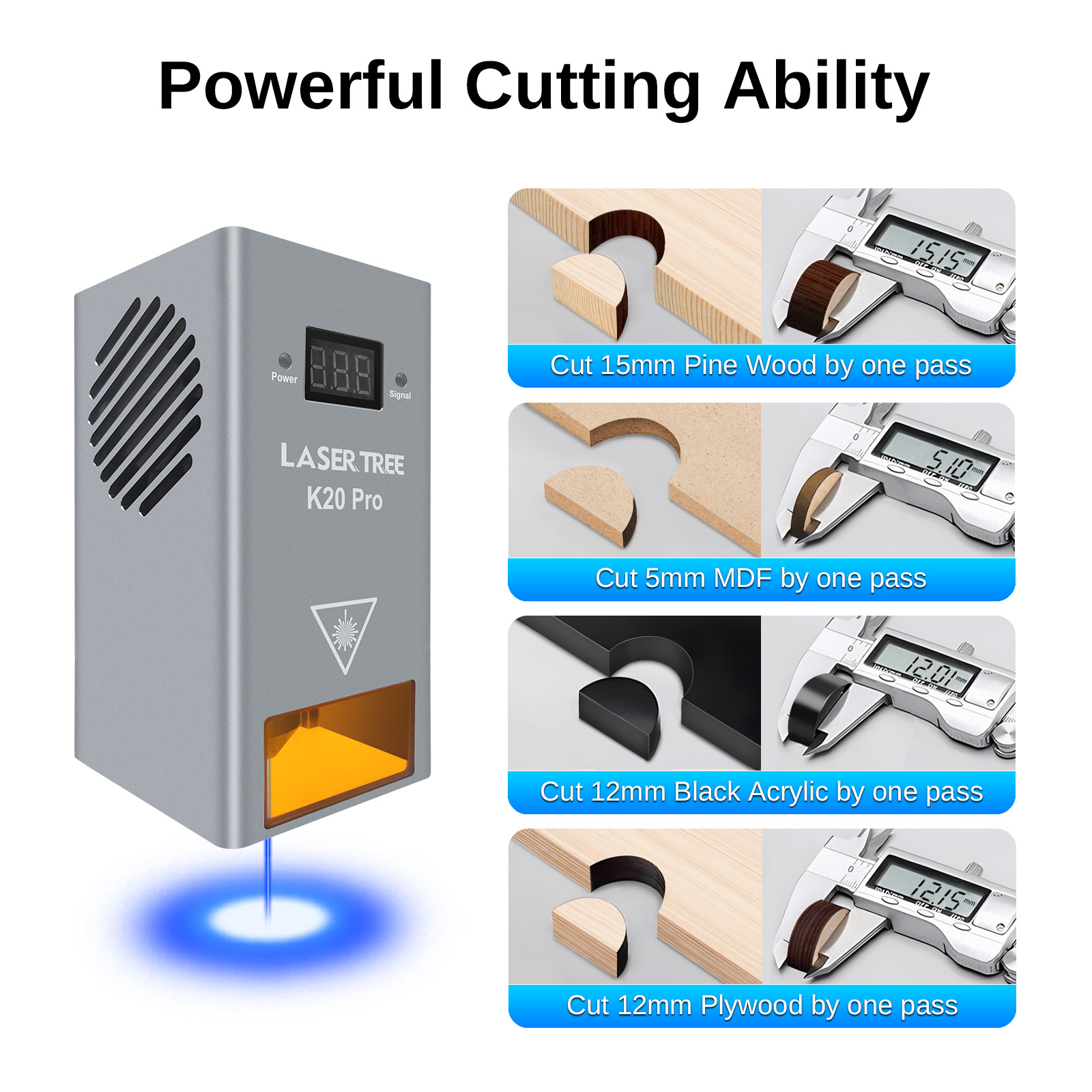LASER TREE K20 20W Optical Pow - đánh giá và giá Industrial Laser Tool