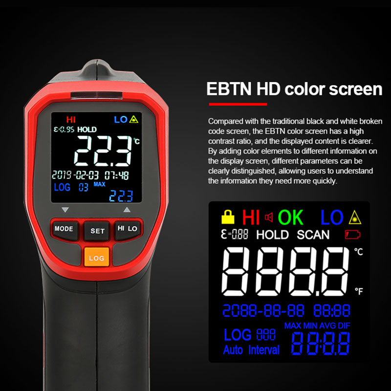 UNI-T Digital Infrared Thermom - đánh giá và giá Industrial Laser Thermometer Gun