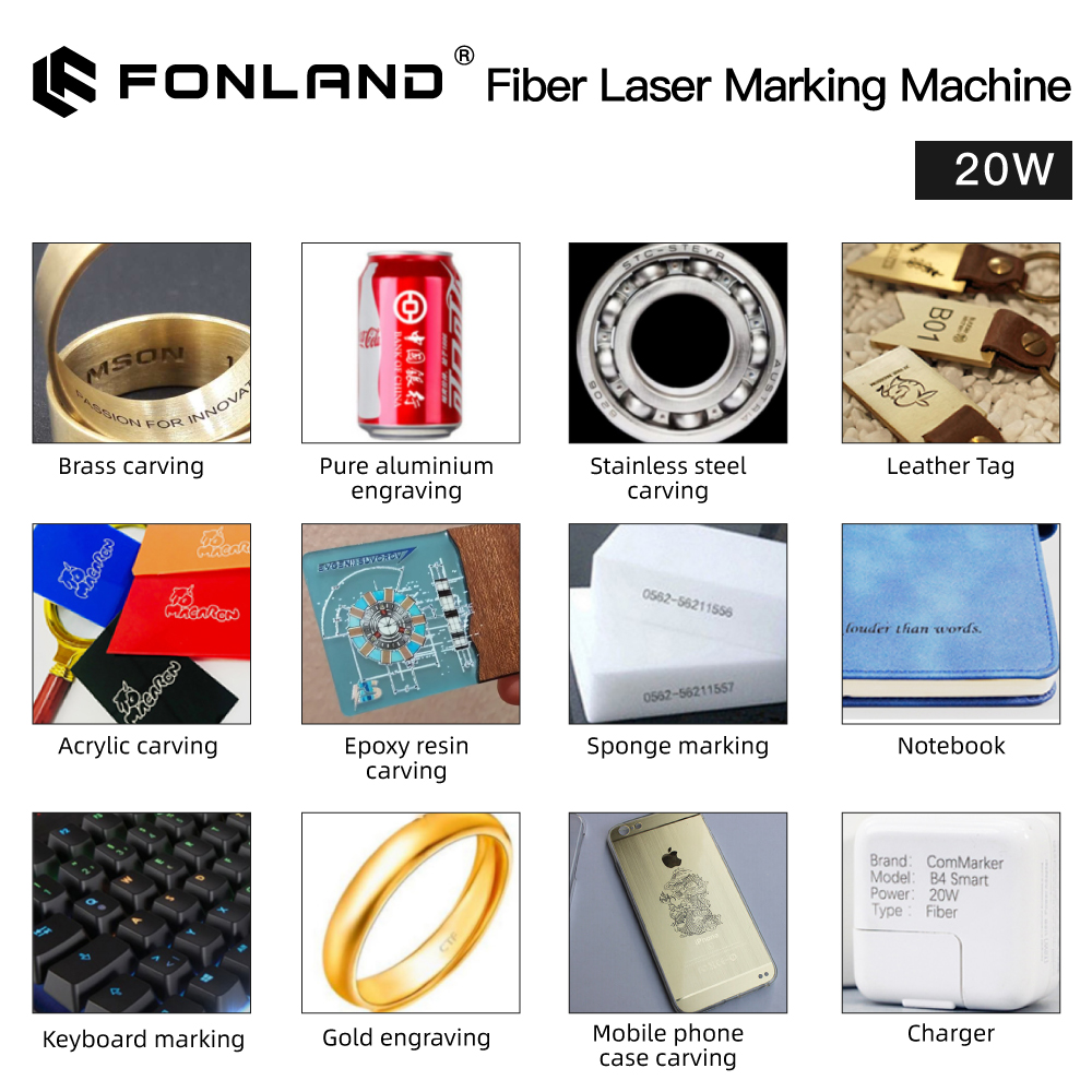 Fonland S4 Metal Fiber Laser M - đánh giá và giá Industrial Laser Engraving Machine For Metal