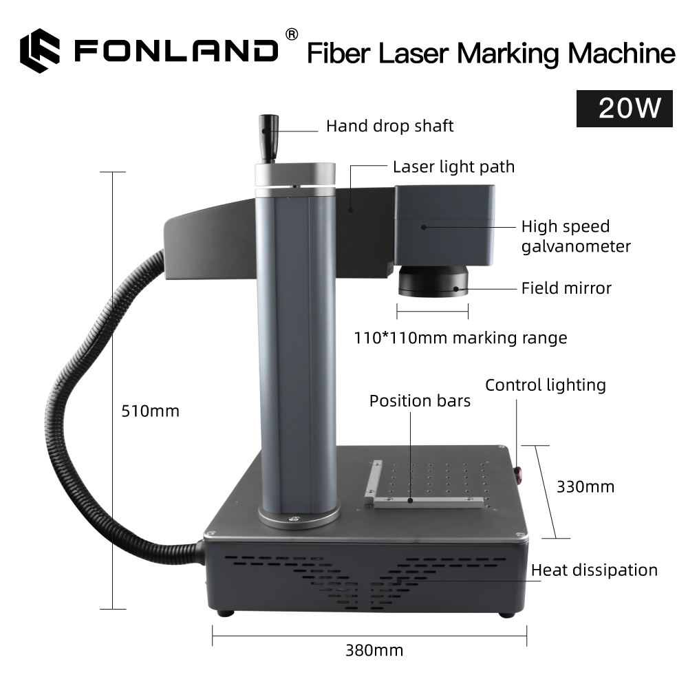 Fonland S4 Metal Fiber Laser M - đánh giá và giá Industrial Laser Engraving Machine For Metal
