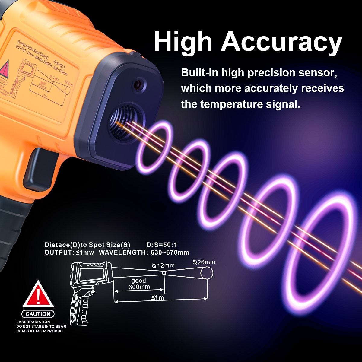 DT1000 DT1600 Infrared Thermom - đánh giá và giá Industrial Laser Thermometer Gun