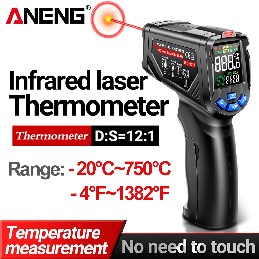 ANENG TH06 Infrared Laser Ther - đánh giá và giá Industrial Laser Thermometer Gun