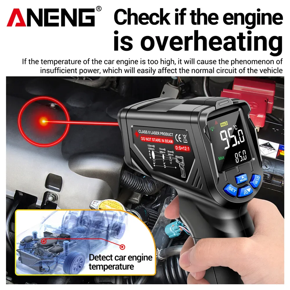 ANENG TH06 Infrared Laser Ther - đánh giá và giá Industrial Laser Thermometer Gun