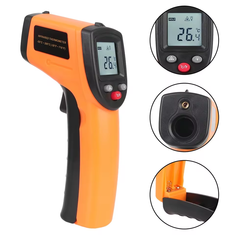 New T600 T600A Digital Infrare - đánh giá và giá Industrial Laser Thermometer Gun