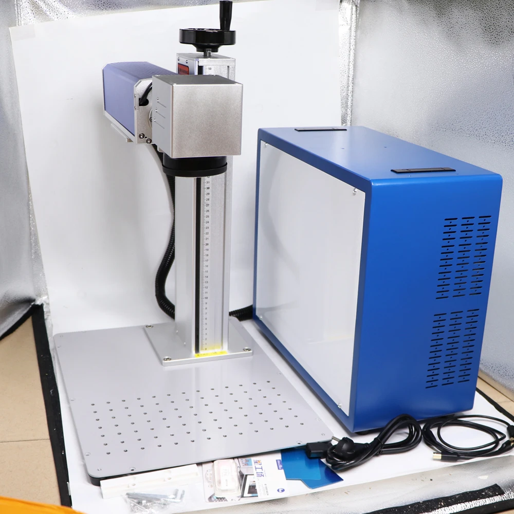20W 30W 50W MAX Fiber Laser Ma - đánh giá và giá Industrial Laser Engraving Machine For Metal