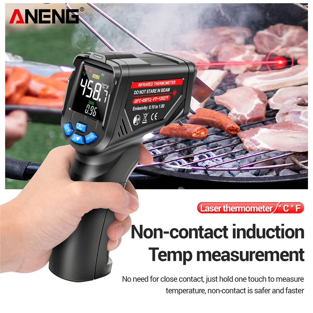 Infrared Thermometer Digital N - đánh giá và giá Industrial Laser Thermometer Gun