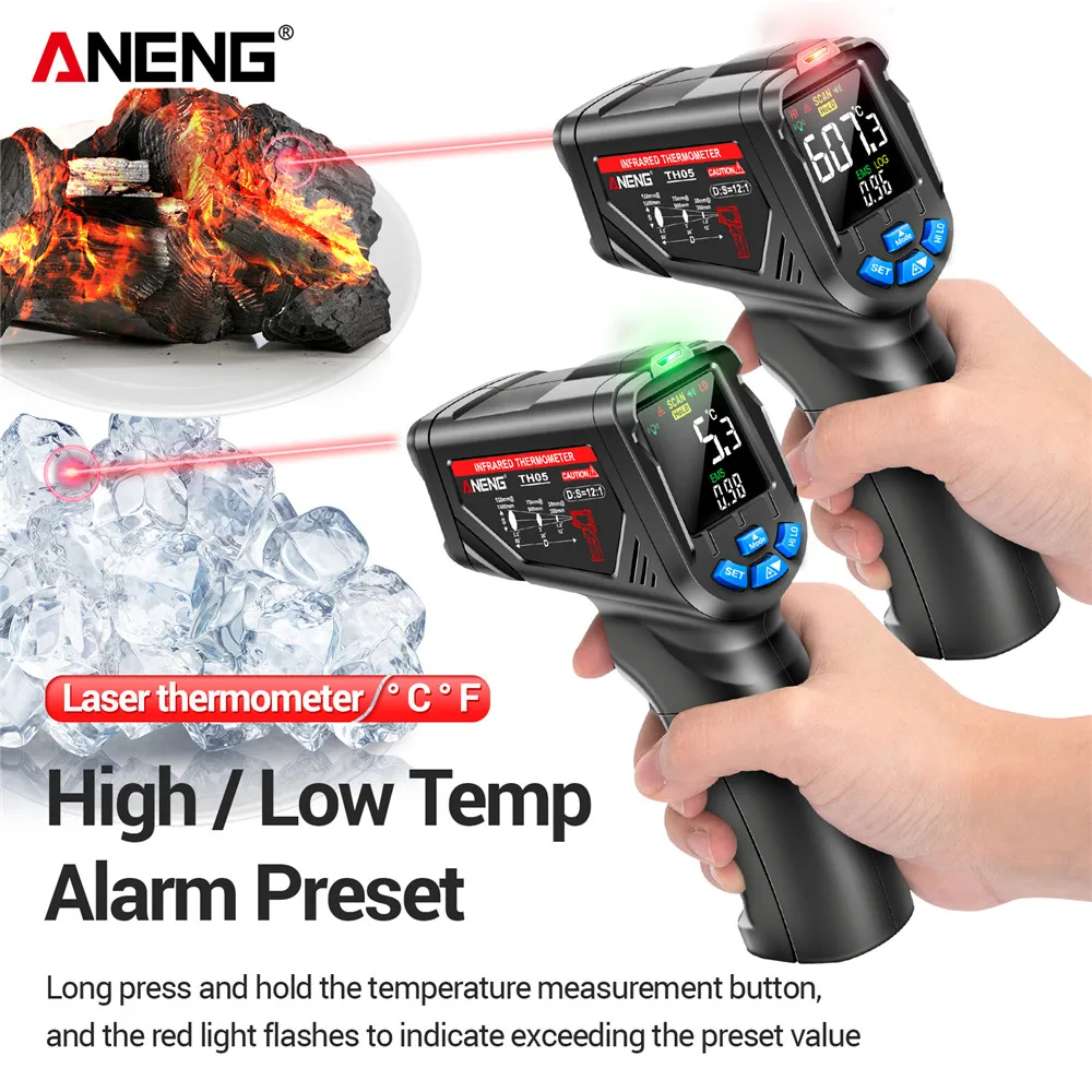 Infrared Thermometer Digital N - đánh giá và giá Industrial Laser Thermometer Gun