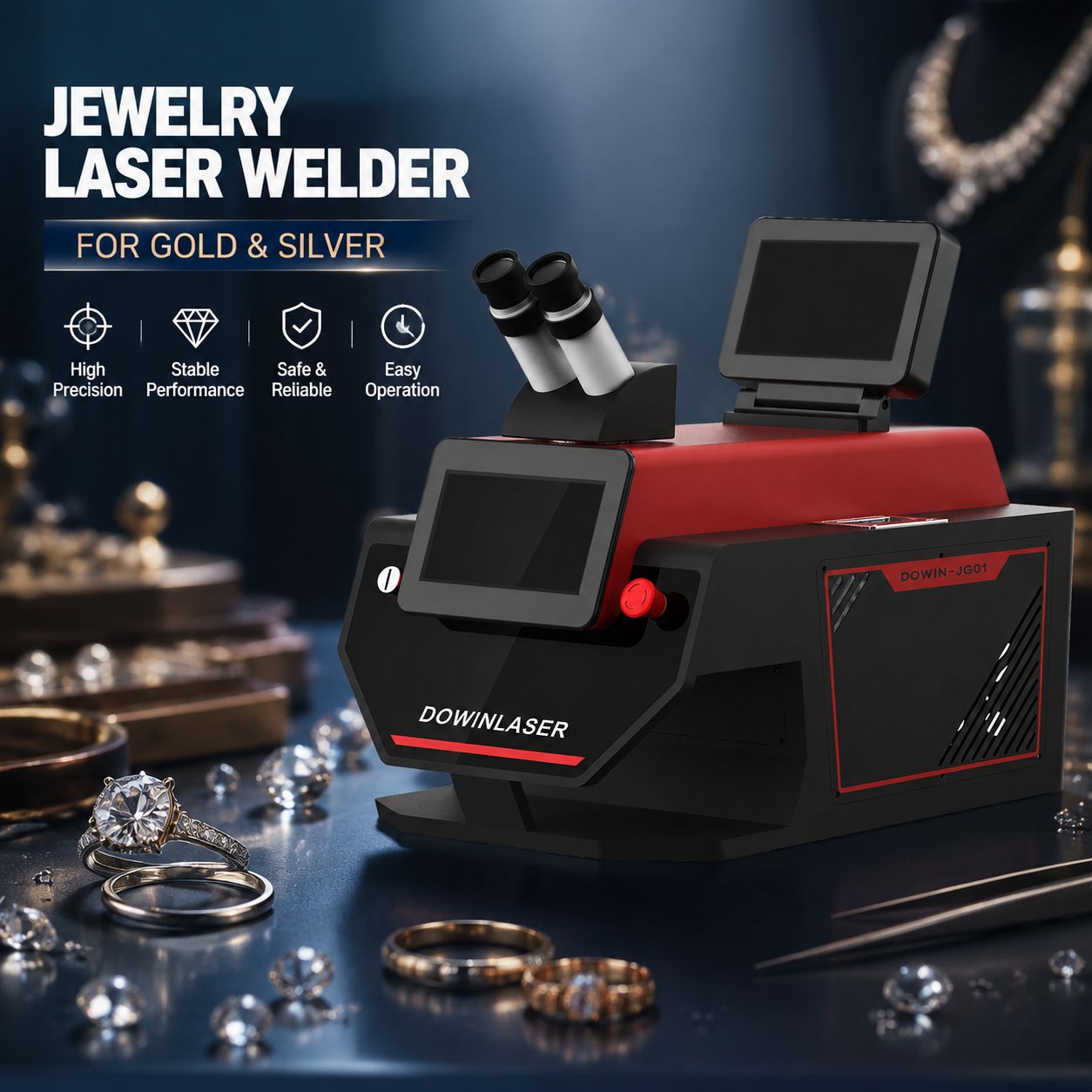 YAG 150W Jewelry Laser Welder  - đánh giá và giá Industrial Yag Laser
