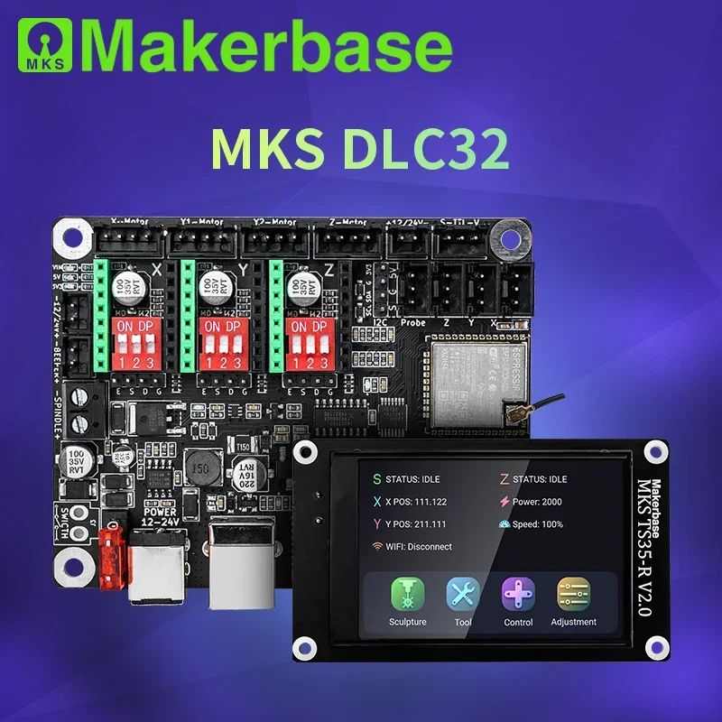 Makerbase MKS DLC32 Grbl Contr - đánh giá và giá Laser Controller Board