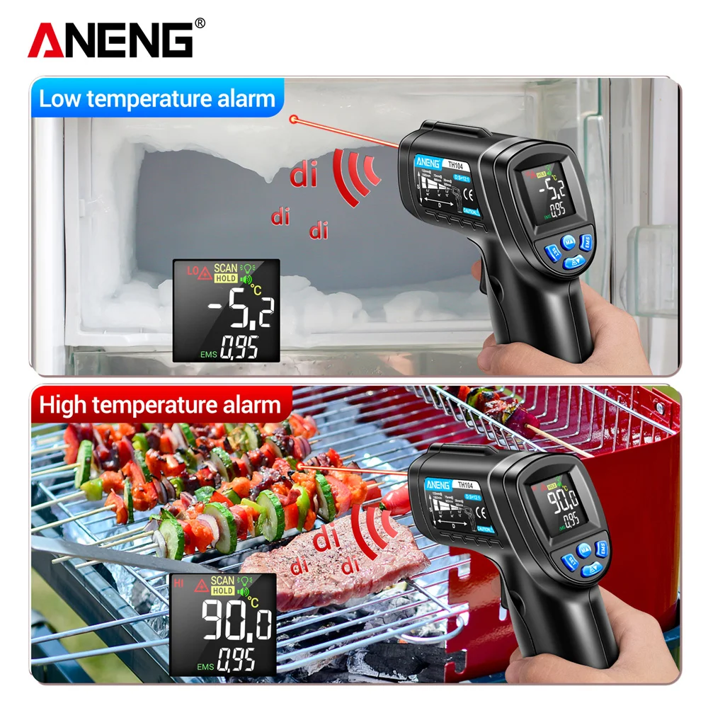 Infrared Thermometer Industria - đánh giá và giá Industrial Laser Thermometer Gun