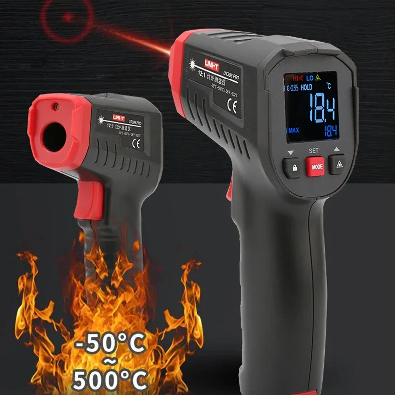 UNI-T Digital Thermometer Non- - đánh giá và giá Industrial Laser Thermometer Gun