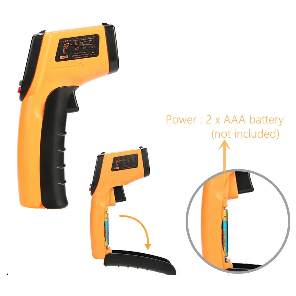 Portable Infrared Thermometer  - đánh giá và giá Industrial Laser Thermometer Gun