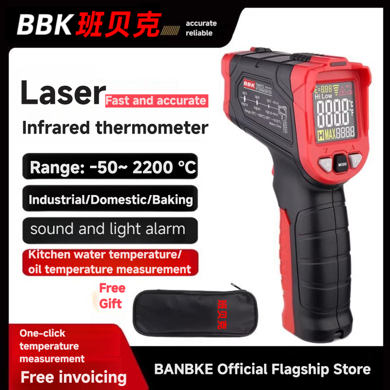 Portable Digital Laser IR LCD  - đánh giá và giá Industrial Laser Thermometer Gun